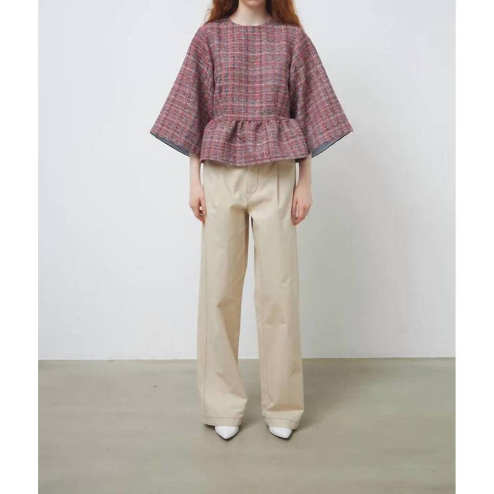 NEW STELLA NOVA abida blouse in red mix